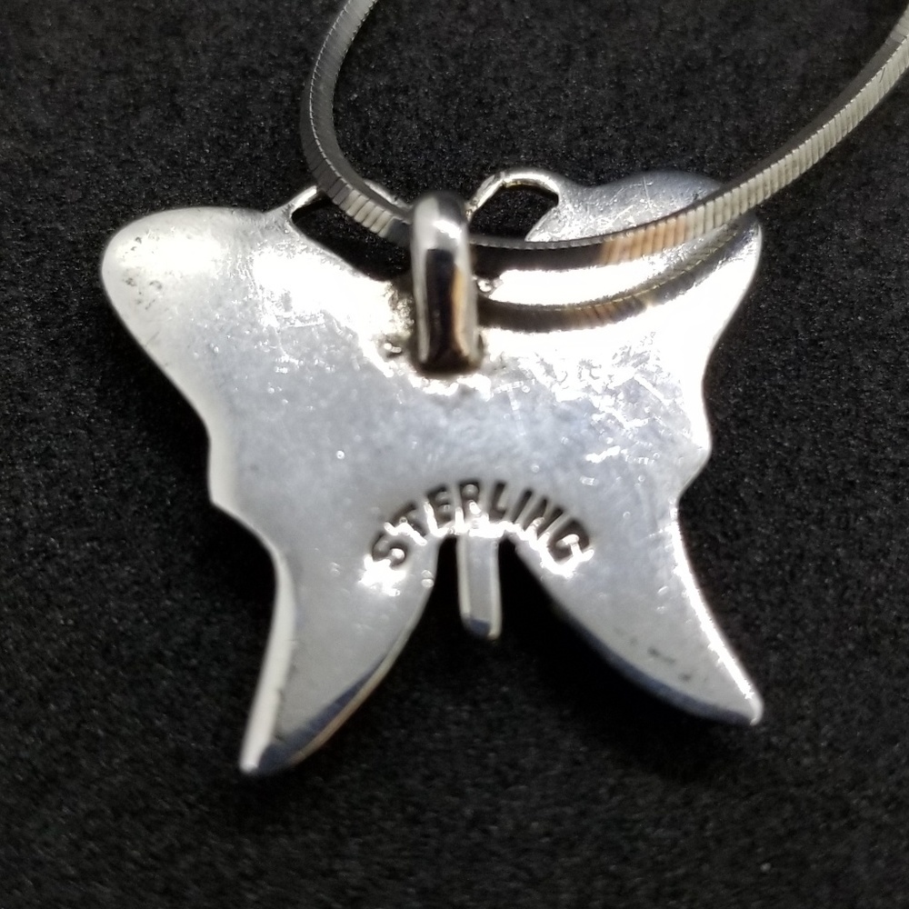 FAS sterling silver butterfly necklace 🦋 - Picture 6 of 8